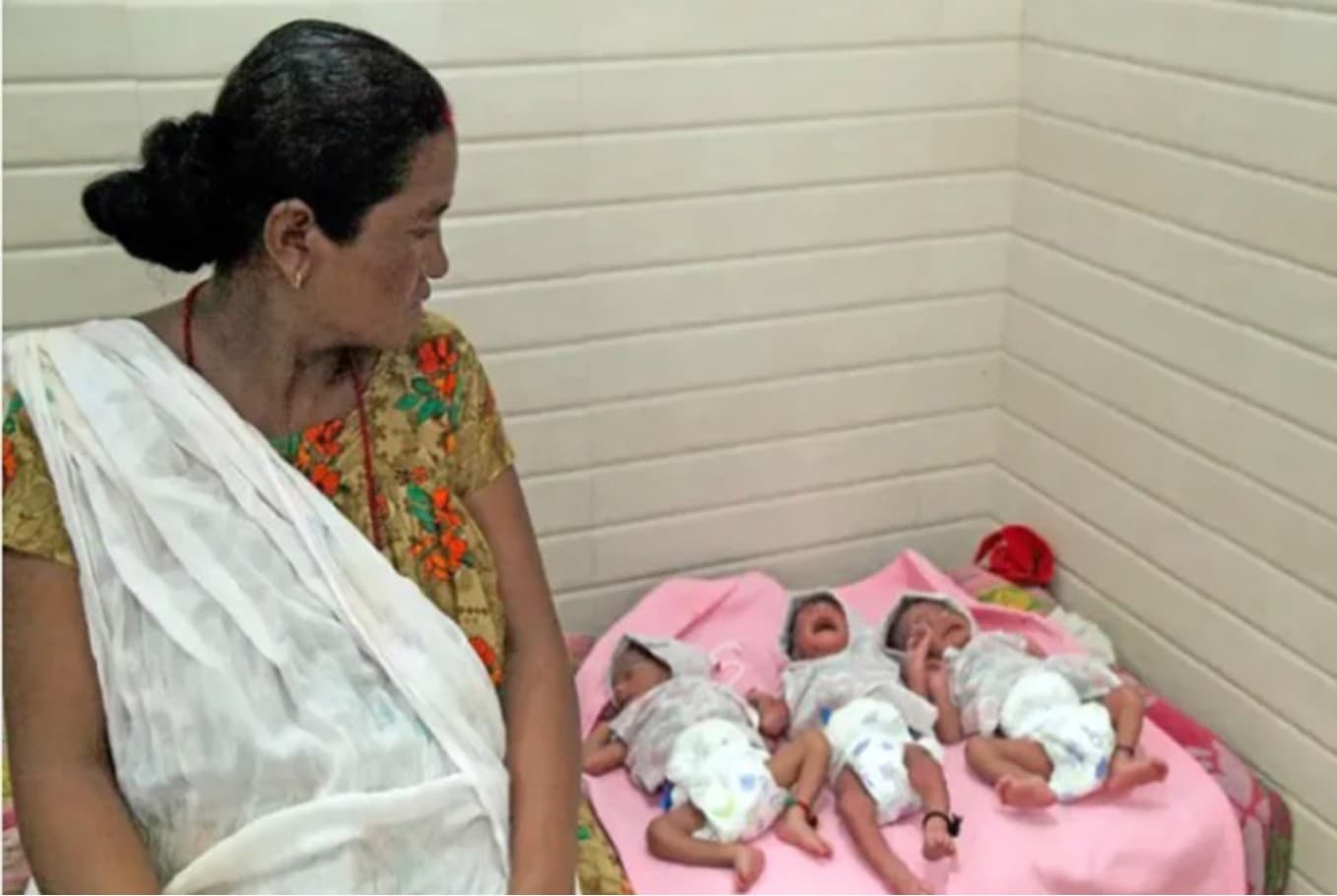 Woman from Parsa gives birth to triplets at Prabhu Hospital
